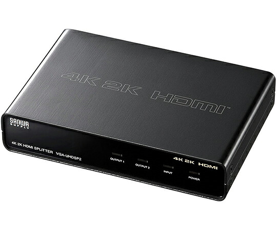 サンワサプライ 4K2K対応　HDMI分配器　2分配 1個 VGA-UHDSP2