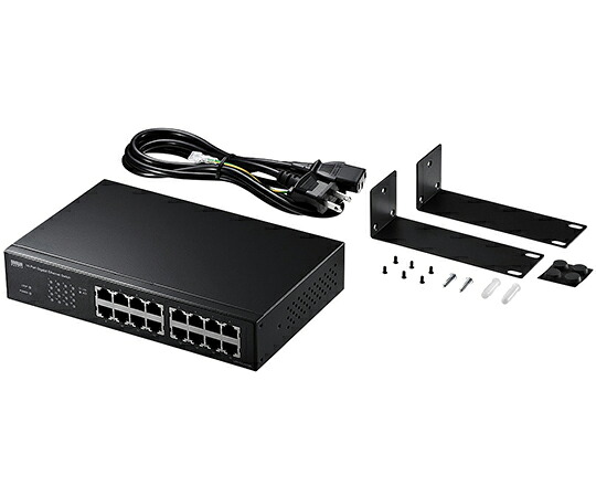 サンワサプライ Giga対応　スイッチングハブ　16ポートループ検知機能つき 1個 LAN-GIGAH16L