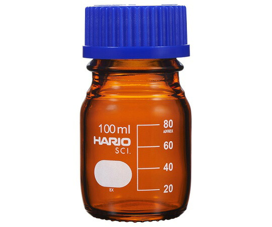 店内全品ポイント5倍★要エントリー★HARIO 耐熱ねじ口瓶(液切れリング付き) 茶 100mL 10本入 1箱(10本入) NBB-100-SCI|Shop de clinic店