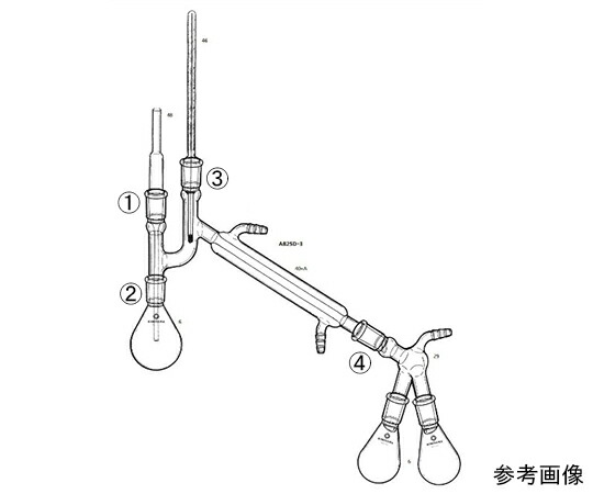桐山製作所 K字管付リービッヒ蒸留装置 1セット AB25D-3-2 45,293円