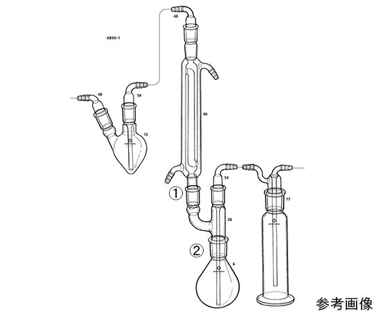 桐山製作所 ランキン法反応蒸留装置 1セット AB54-1
