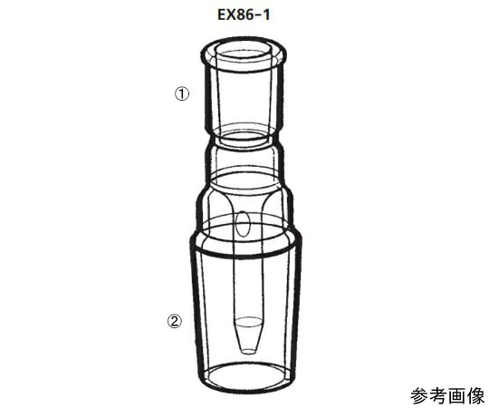 店内全品ポイント5倍★要エントリー★桐山製作所 抽出器用ジョイント 1個 EX86-1-1｜Shop de clinic店