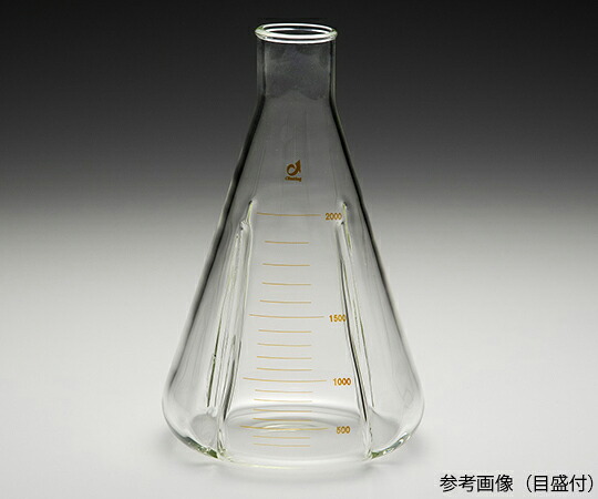 店内全品ポイント5倍★要エントリー★クライミング 攪拌三角フラスコ(目盛なし) 2000mL 1個 CL0130-04-10|Shop de clinic店