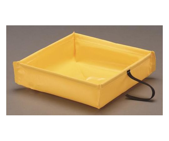エスコ 折畳オイルトレイ　457×457×121mm/19L 1個 EA992DB-112