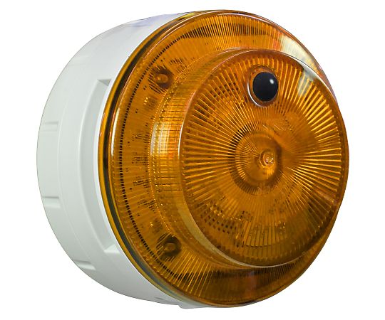 日惠製作所 電池式LED多目的警報器　ニコUFOmyobo（黄）　鉄道保線　人感 1個 VK10M-B04JY-JR