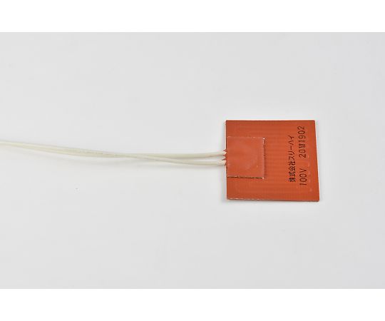 ThreeHigh シリコンラバーヒーター　【リード線延長1m】100V　20W　50mm×50mm　リード線1m 1枚 SR100-20-50-50-L1