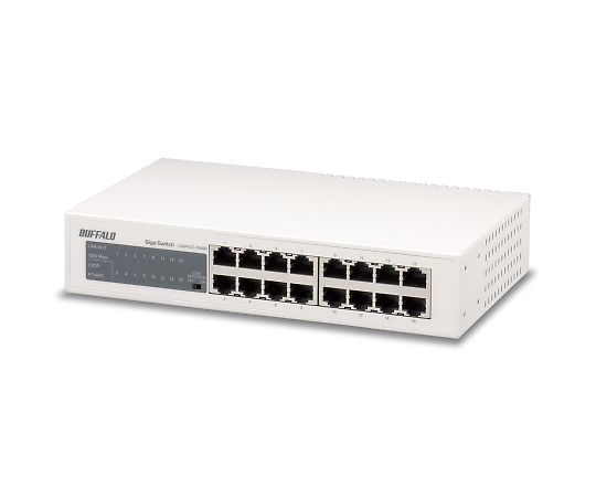BUFFALO Giga相応う スイッチングHub 金属元素筺体/ワット数内蔵模範例 16界面模範例 1個 LSW4-GT-16NSR