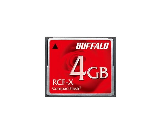 BUFFALO コンパクトフラッシュ　ハイコストパフォーマンスモデル　4GB 1個 RCF-X4G 9,800円