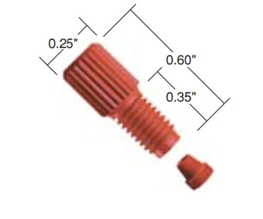 IDEX VACUTIGHT フィッティング W/P-840 Short Headless Nuts(10pk) 1書き割り(10個入) P-844X