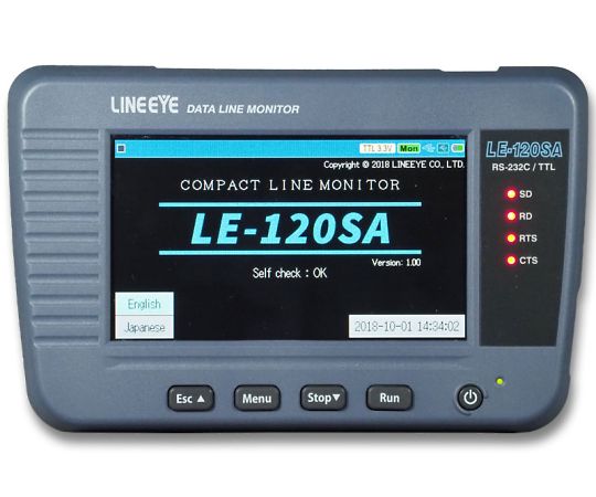 ラインアイ データラインモニター RS-232C、TTL（UART）相応う 1式 LE-120SA