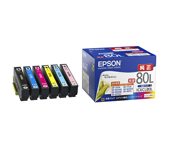 エプソン インクカートリッジ 1セット IC6CL80L