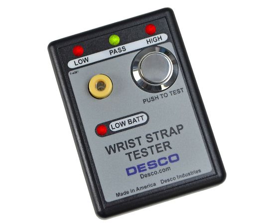 DESCO リストストラップ用 チェッカー 9V独居室当て嵌める 1個 19240