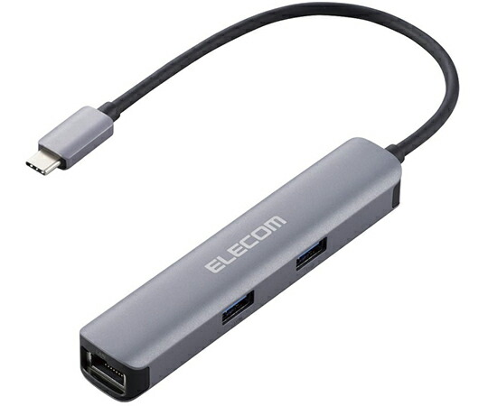 エレコム Type-Cドッキングステーション　アルミボディ　USB3.1Gen1×3ポート　HDMI×1ポート　LANポート付　シルバー 1個 DST-C17SV/EC 5,550円