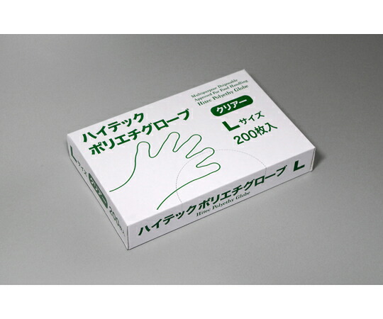 日本ハイテック ハイテックポリエチグローブ　L　200枚入×40箱 1ケース(200枚×40箱入) HPG-CL-200 14,373円