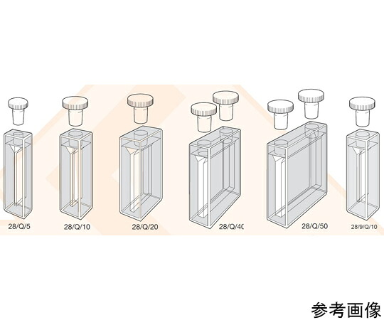 Starna Scientific マイクロ石英セル　ストッパー付き　光路長：50mm　3.500mL 1個 28/Q/50