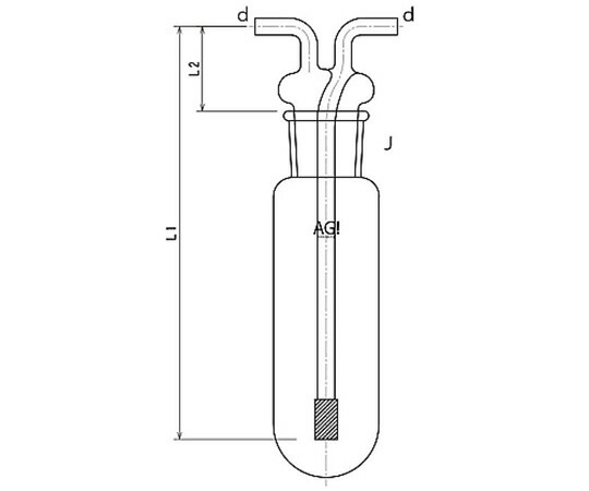 旭製造所 屁っ放り洗い濯ぎ瓶 円柱形 25mL Φ7 1個 4120-25 その他-容器・試験管-花・ガーデン・DIY