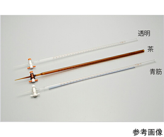 店内全品ポイント5倍★要エントリー★宮原計量器製作所 透明ビュレット　PTFE活栓　10mL　JIS　クラスA 1個 bt19-10j｜Shop de clinic店