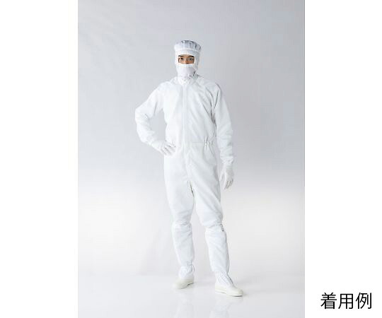 東洋リントフリー オートクレーブ滅菌対応ツナギ服　白　5L 1枚 FD173C-01 5L