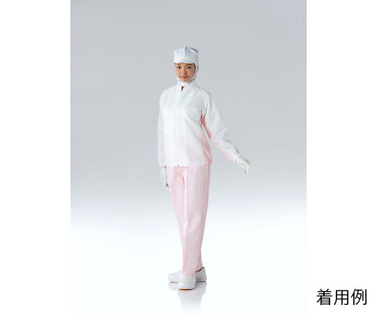 東洋リントフリー クリーン上着（女性用）　白×ピンク　S 1枚 JA251B-14 S