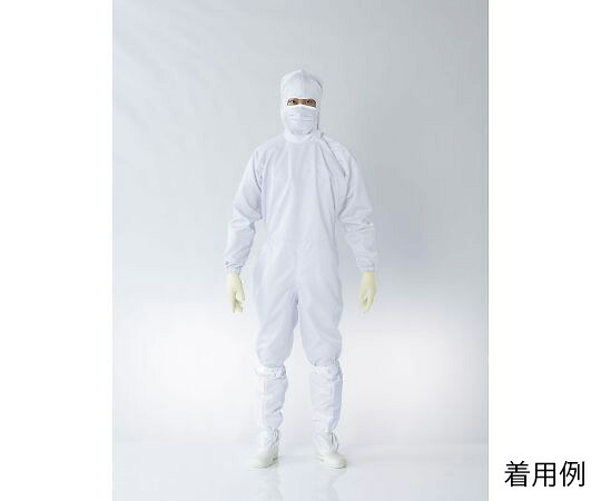 東洋リントフリー オートクレーブ対応ツナギ服　白　S 1着 FP1203-01 S