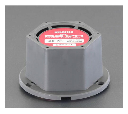 エスコ 強力ブザー AC100V/92mm 1個 EA940DD-32