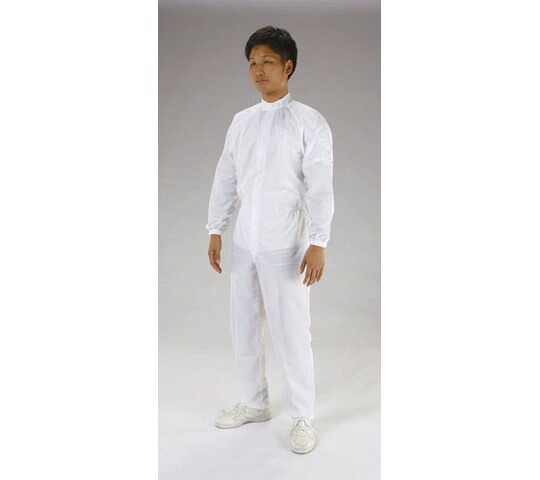 店内全品ポイント5倍★要エントリー★エスコ [LL]クリーンルーム用継ぎ作業服(白/センターファスナー) 1着 EA996DD-3｜Shop de clinic店