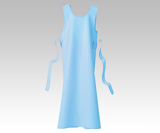【おまとめお得な２個セット】入浴介護用エプロン （ひもタイプ） ブルー／M 403306 M フットマーク