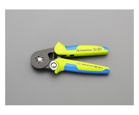 エスコ 0.08-16.0mm2圧着ペンチ(フェルール端子用) 1個 EA538KR-1