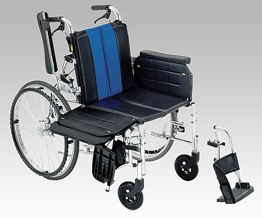 店内全品ポイント5倍★要エントリー★ミキ(車いす) 横乗り車椅子 (自走式/ノーパンクタイヤ/ブルー) 1台 LK-2-S7W4|Shop de clinic店