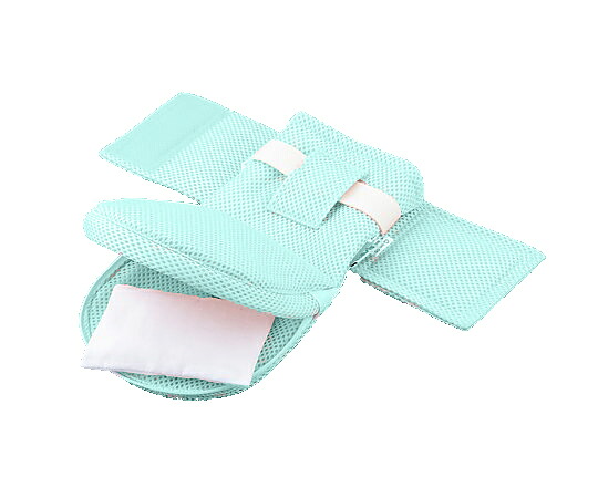 【おまとめお得な２個セット】まもっ茶手（抜管防止ミトン）　Ｍ　メッシュ・グリーン