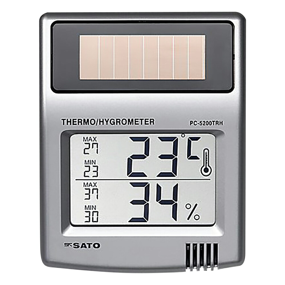 ソーラー温湿度計　ＰＣ－５２００ＴＲＨ