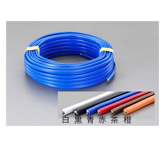 エスコ VAケーブル(50m/青) 1.6mm×2心/600V18A 1巻 EA940AV-403