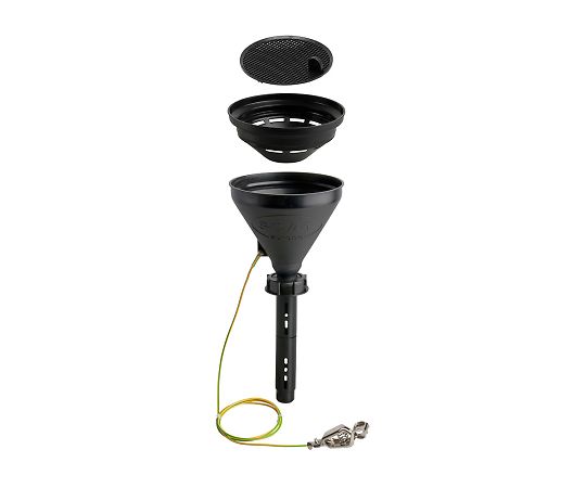 SCAT 廃液リコール用ロート（HDPE手合い） フタ、ふるい、セーフティランス 導電HDPE/GL45 1仕掛ける 317622 容器・試験管-花・ガーデン・DIY-タンク