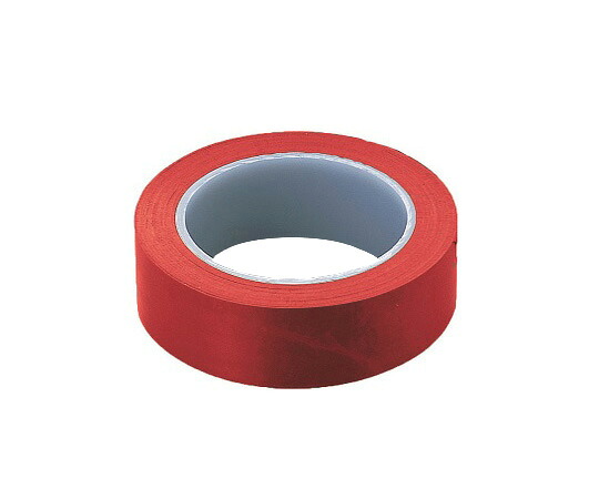 アズピュア（アズワン） アズピュアラインテープN 赤 25mm×33m 10巻入 1袋(10巻入)