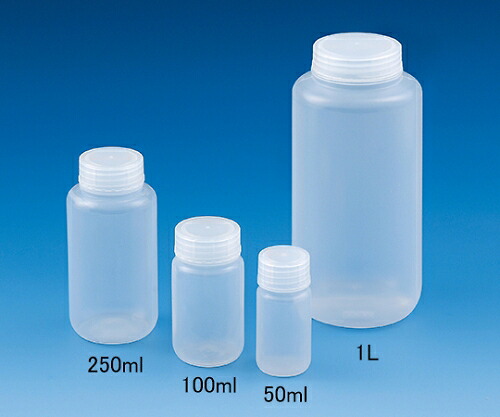 【おまとめお得な２個仕掛ける】ニッコー・ハンセン NP瓶（広口）50mL 100本 1310-01 1入れもの(100本入) NPW-50