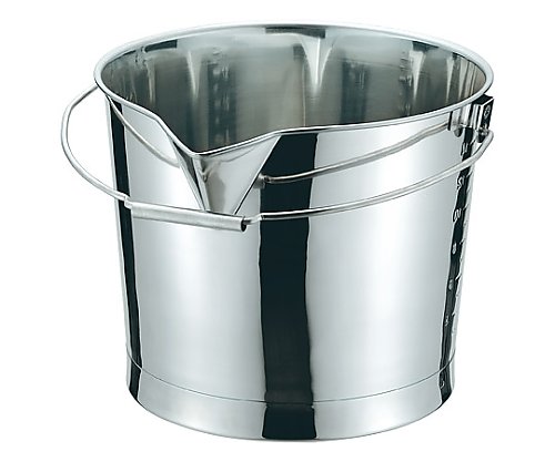 クローバー 18-8　口付バケツ　20L 1個 10015020