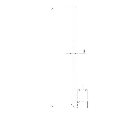 旭製作所 ろ過板付きガス噴射管（曲管） 1個 3902-30/4