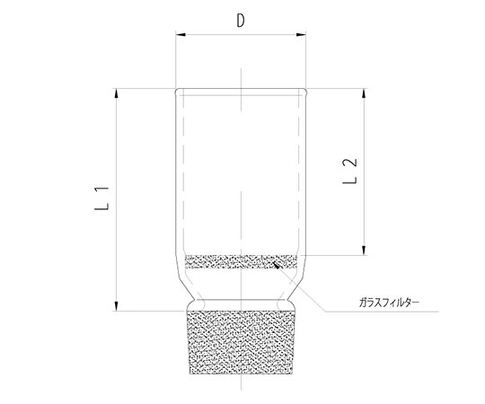 旭製作所 ガラスろ過器 るつぼ形（摺付） 1個 3912-1G/4