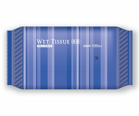 伊藤忠リーテイルリンク 除菌アルコールウェットティッシュ BOX詰替 1入れもの(100枚×24個入) DPN-003