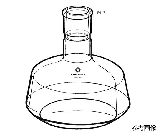 店内全品ポイント5倍★要エントリー★桐山製作所 蒸留水用フラスコ（カブ型） 3000mL 1個 F9-3-1｜Shop de clinic店