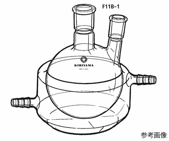 桐山製作所 二ッ口マントルフラスコ 500mL 1個 F11B-1-5