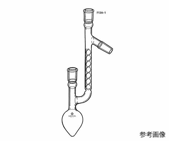 桐山製造所 ヘンペル付クライゼンフラスコ 5mL 1個 F13A-1-1