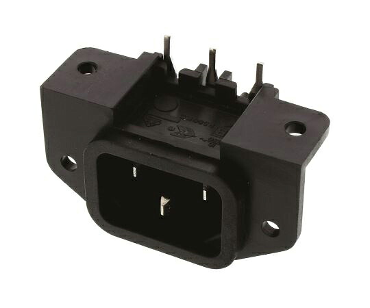Bulgin IECプラグ オス スルーホール 10A 1袋(5個入) PX0580/PC