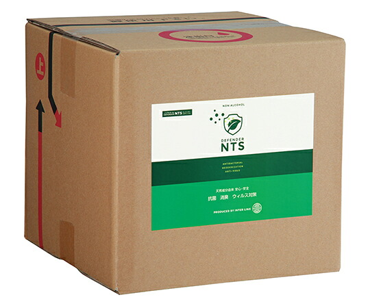 インターリンクス 抗菌消臭剤 ディフェンダーNTS ノンアルコール 18L 1個 0206-NA0018