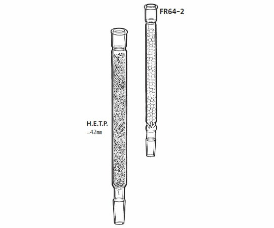 桐山製造所 玉充てん型分留管 1個 FR64-2-5
