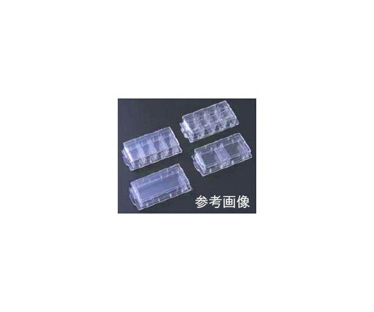 AGCテクノ水飲み・IWAKI カバーガラスチャンバー 8チャンバー 20個 1箱(20個入) 5232-008 実験用素材-花・ガーデン・DIY-研究・実験用品