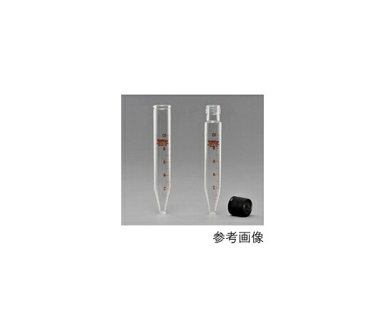AGCテクノグラス・IWAKI 遠心沈澱管 円錐 ネジ付 キャップ付 目盛付 10mL 10本 1箱(10本入) 8082CTF10