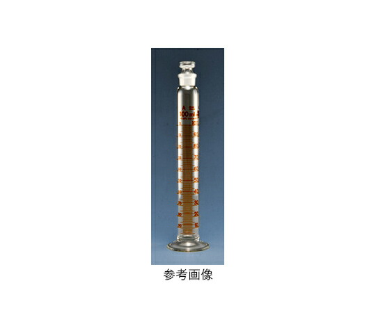 AGCテクノグラス・IWAKI 有栓メスシリンダー（ニュースタンダード） 250mL 1個 CYLWS250S