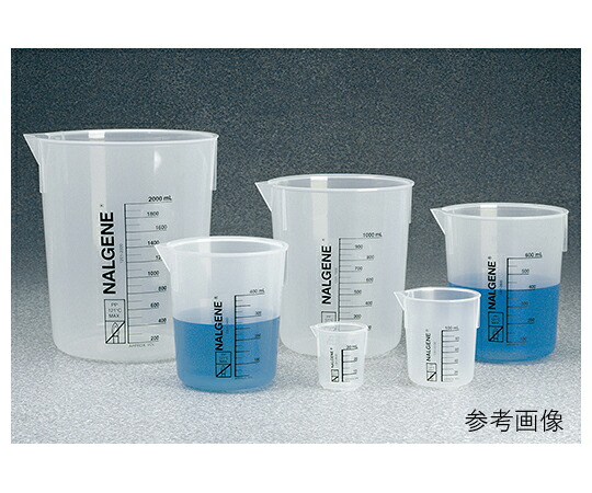 Thermo Scientific Nalgene ビーカー PP 4000mL 1個／容器に並べる 1201-4000 ビーカー-容器・試験管