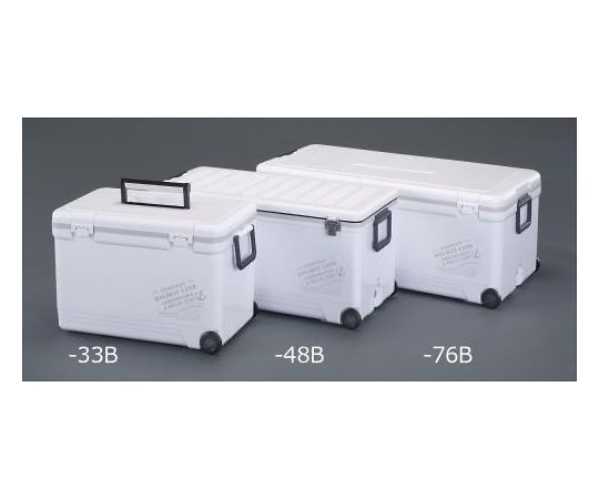 エスコ クーラーボックス　910×430×360mm/76L 1個 EA917AK-76B